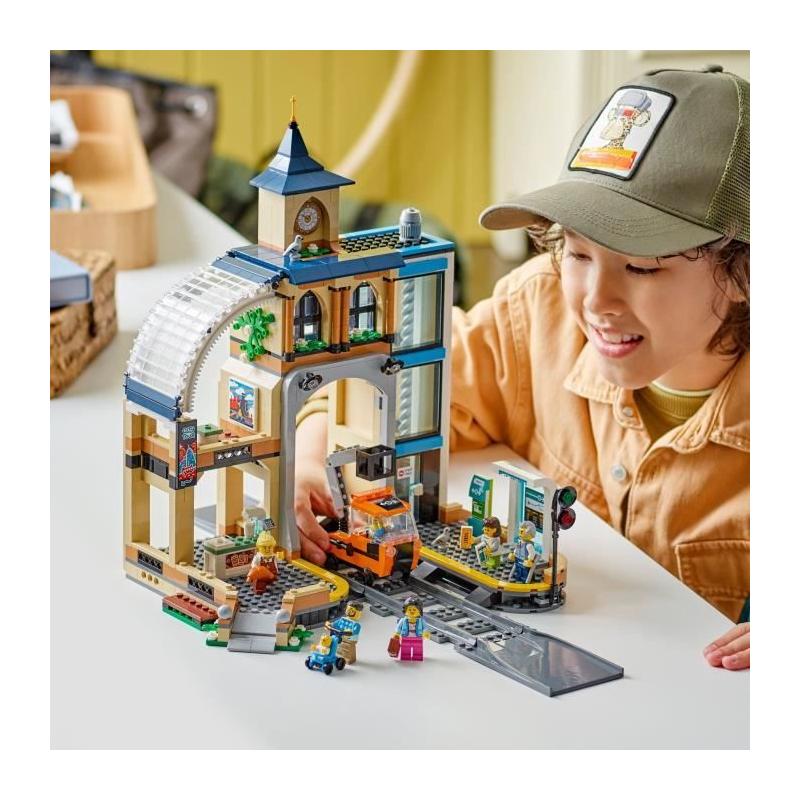 LEGO City 60469 La Gare Centrale - Jeu de Construction Dynamique