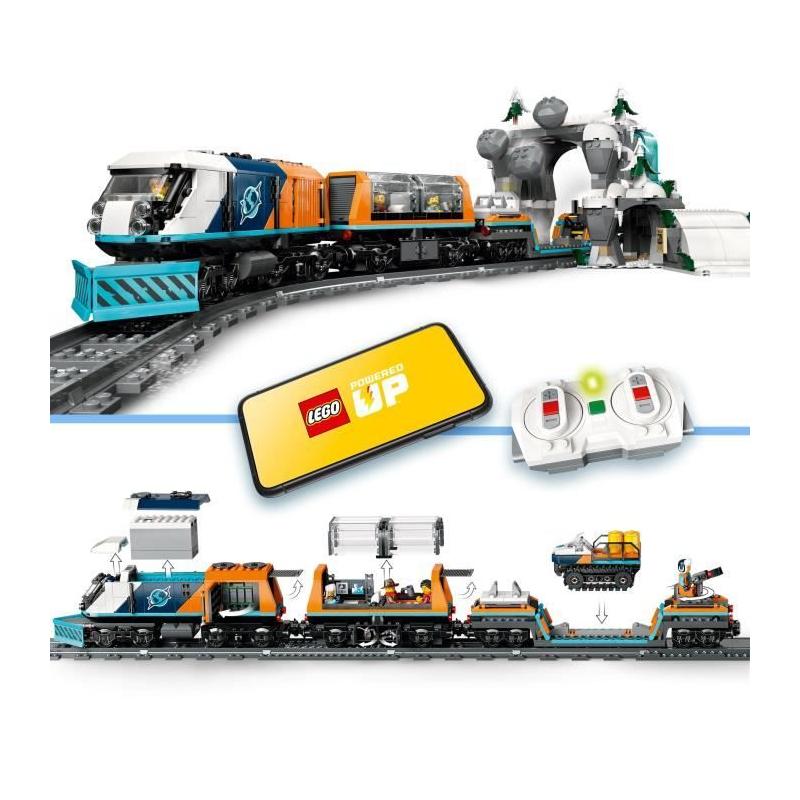 LEGO City 60470: Train Express des Explorateurs en Arctique