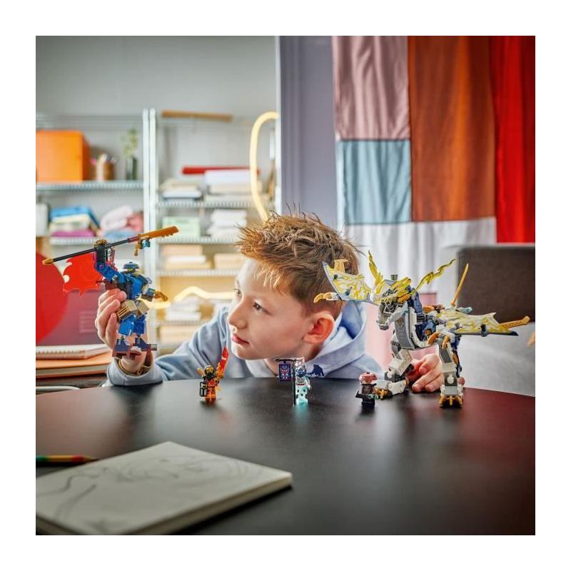 LEGO NINJAGO 71843: Construis ton Robot Dragonnier de Rogue!