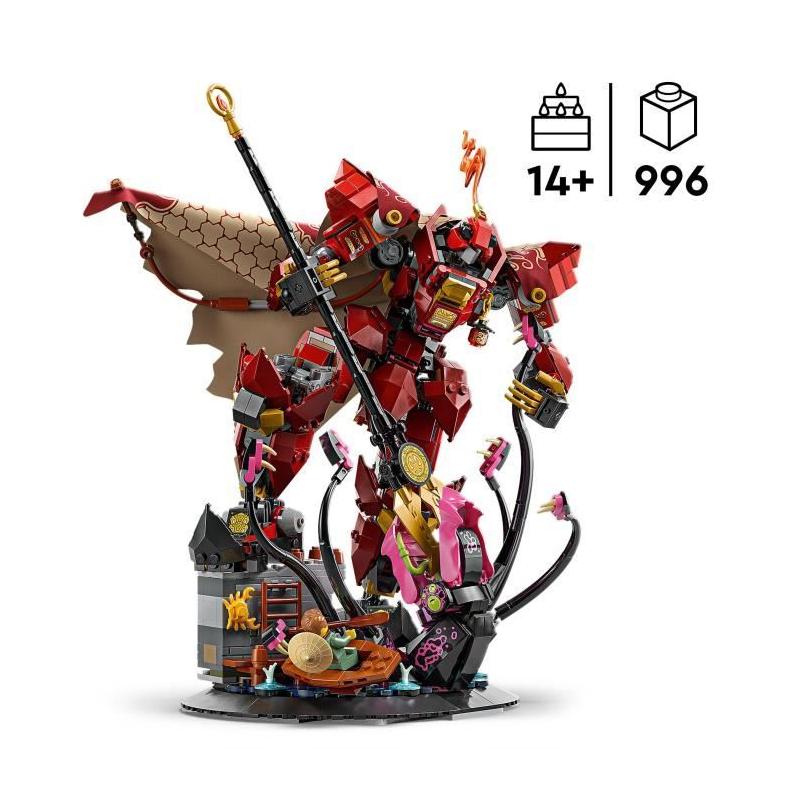 LEGO NINJAGO 71846 Le Robot du Chevalier de Feu - Un Jeu de Construction Enflamme l'Imagination