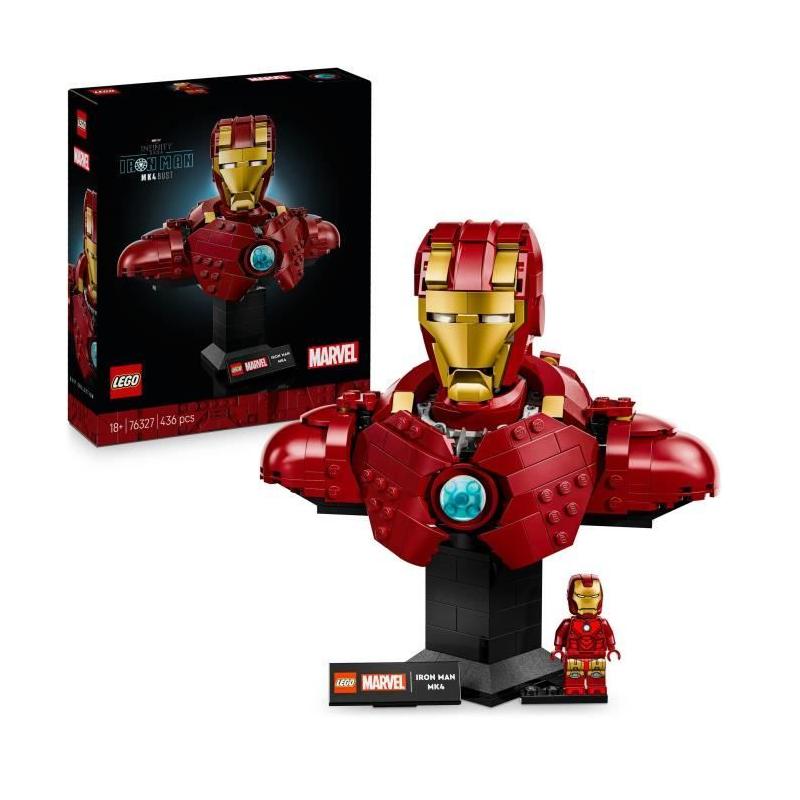 LEGO Marvel 76327 Buste Iron Man MK4 - Construction Adulte