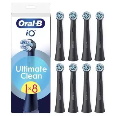 Recharges Brossettes ORAL-B - iO Ultimate Clean - Pack de 8