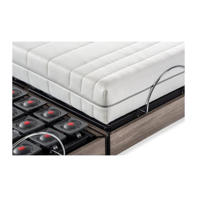 Ensemble relaxation électrique matelas + sommier 2x80x200 cm - Dreamzone ERGO 9: un confort ultime