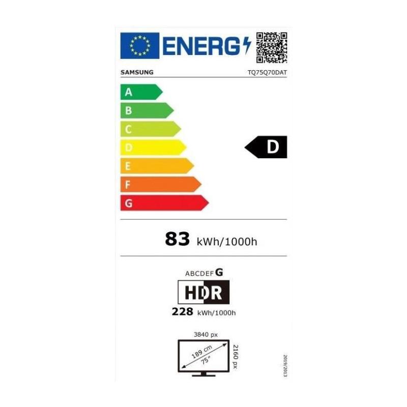 Téléviseur Samsung 75Q70D QLED 75" 4K UHD - Quantum HDR