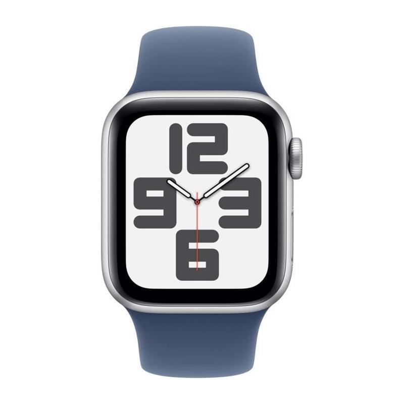 Apple Watch SE GPS + Cellular 40mm Silver Aluminium Denim Sport Band - S/M