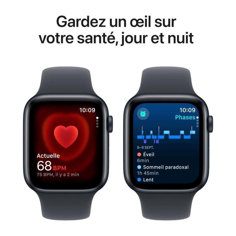 Apple Watch SE GPS + Cellular 44mm Midnight Aluminium & Bracelet Midnight Sport - MONTRE CONNECTEE