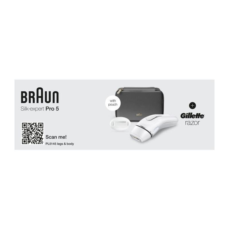 Épilation sans compromis avec l'Epilateur IPL Braun PL5145