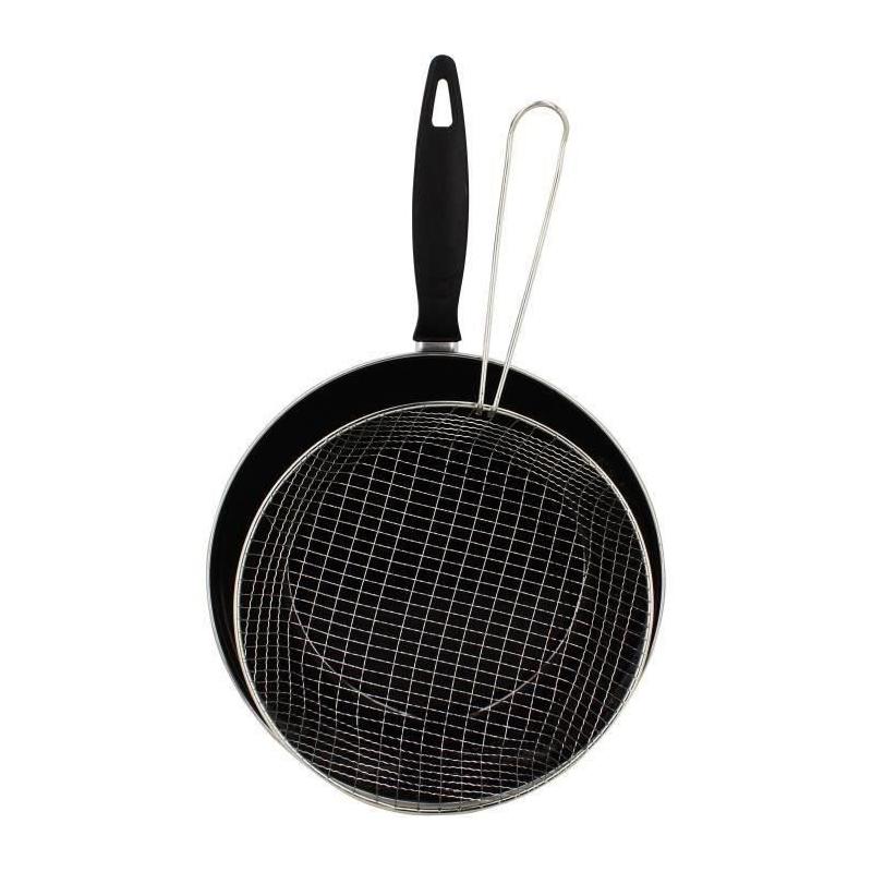 Poêle à frire diamètre 26cm - Noir | Pour cuisine pratique