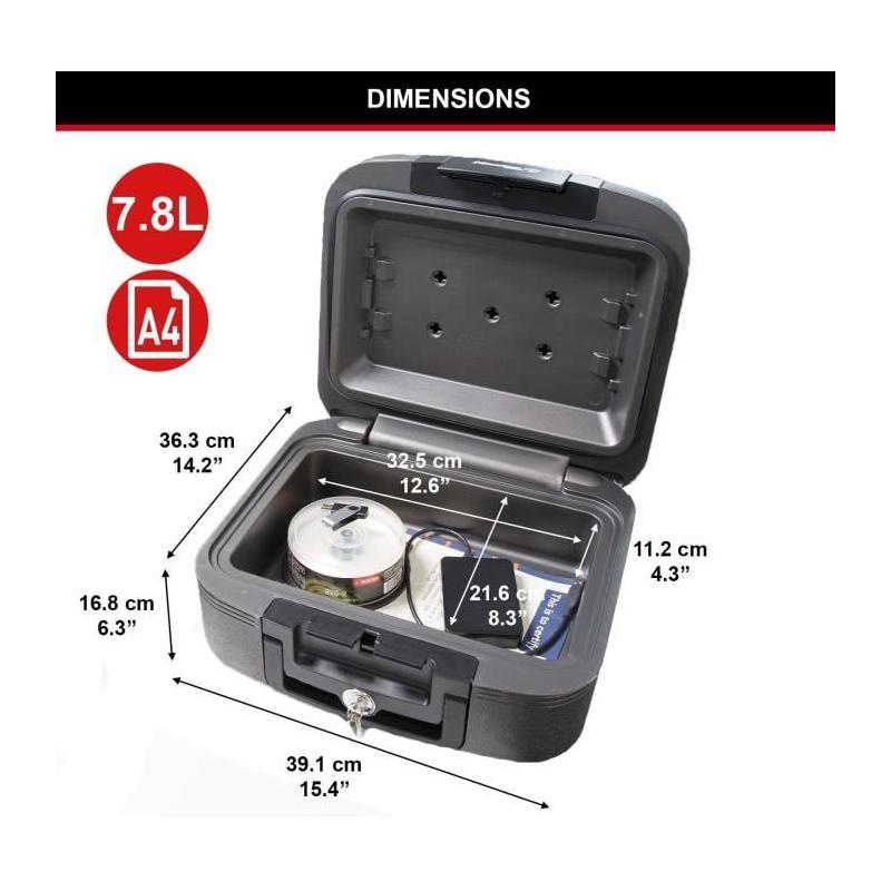 Coffre-fort ignifuge et étanche Master Lock - Medium