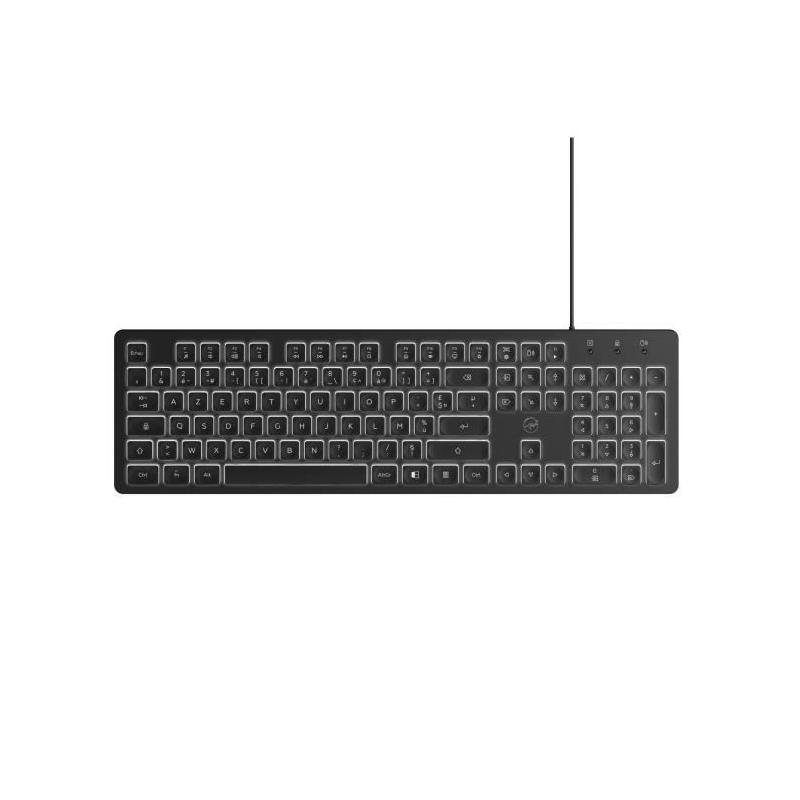 Clavier filaire mécanique rétroéclairé LED - AZERTY
