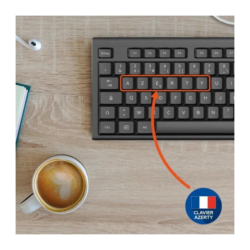 Ensemble clavier souris sans fil MOBILITY LAB Alpha - Ergonomique