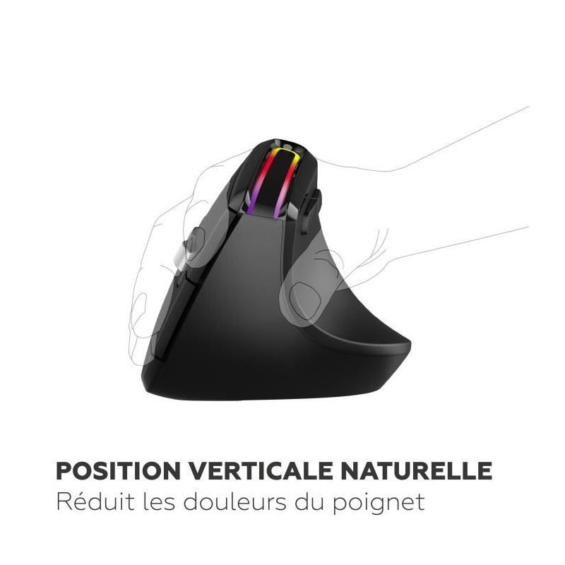Souris ergonomique sans fil Mobility Lab ML314259 - Noir