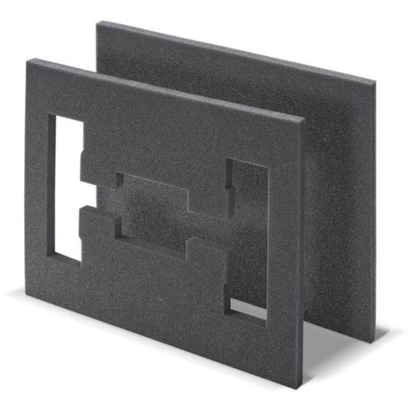 Insert en mousse - TOOD - 2 pieces - Pour coffret professionnel - Emboîtable - 40x30x4 cm