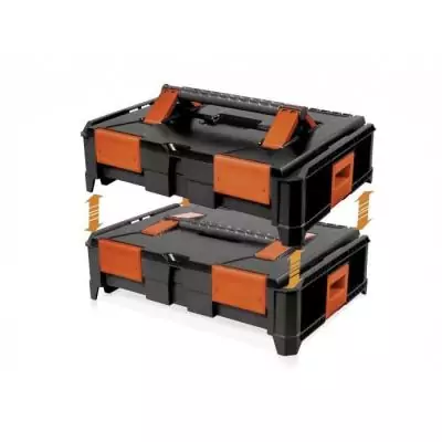 Coffret professionnel emboîtable ABS 46x34x21 cm