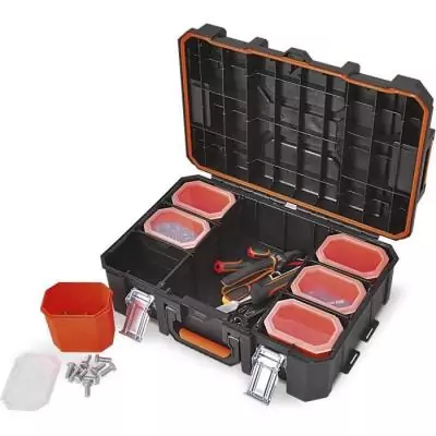 Mallette à outils TOOD étanche - 6 godets - 53x37x18 cm