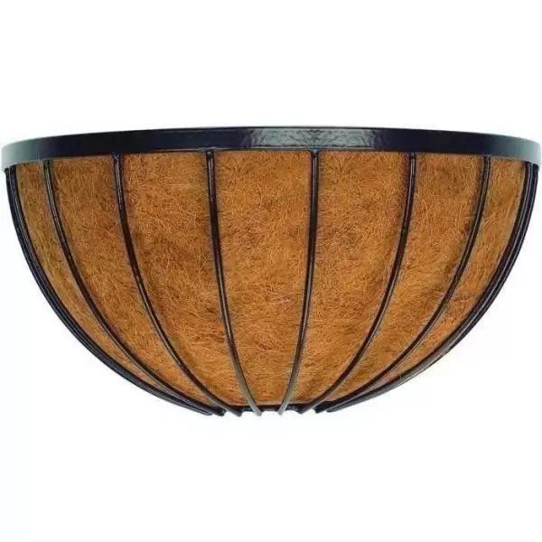 Panier mural+coco - GARDEN ID Georgian - 40x20 H20 cm - Coco premium - Structure solide - Profond pour le développement des pla