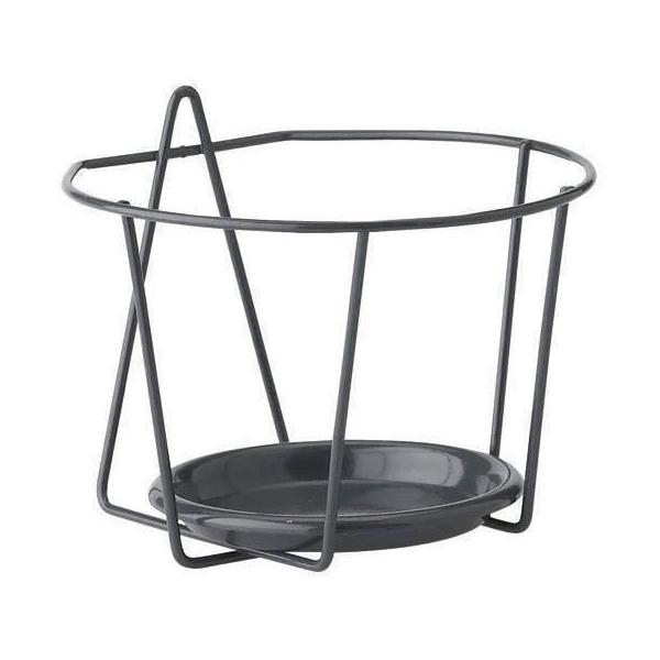 Porte Pot Mural - GARDEN ID - 21 cm Anthracite - Bonne Taille - Tout-en-Un - Robuste et Durable