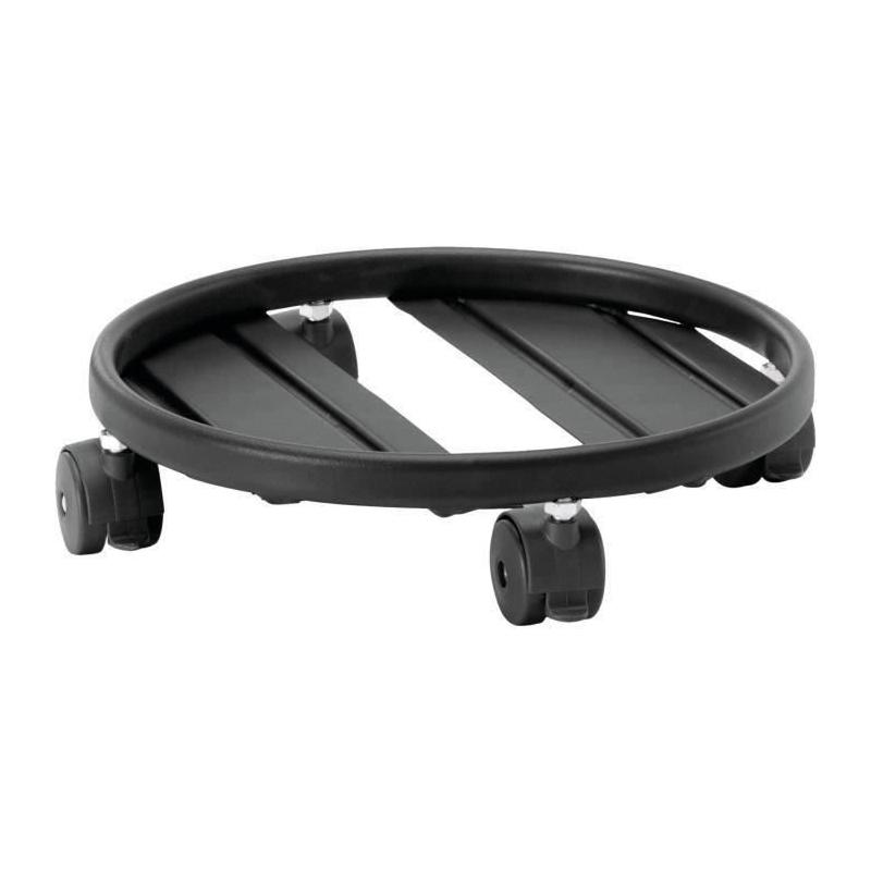 Plateau à roulettes métallique pour plantes - GARDEN ID: 25 cm, 68 kg, 360° rotation