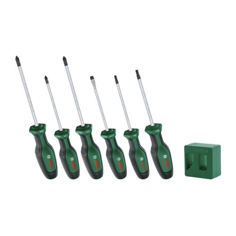 Ensemble de 6 tournevis Premium Bosch avec magnétiseur