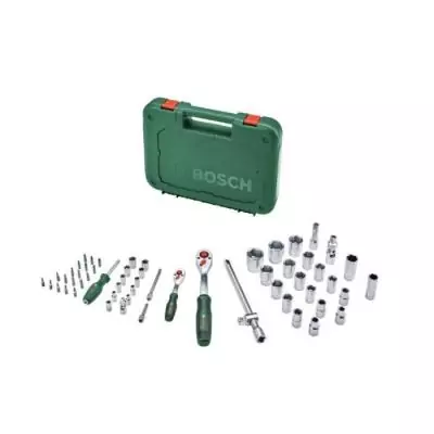 Ensemble Bosch 57 cliquets pour divers bricolages - Coffret de transport