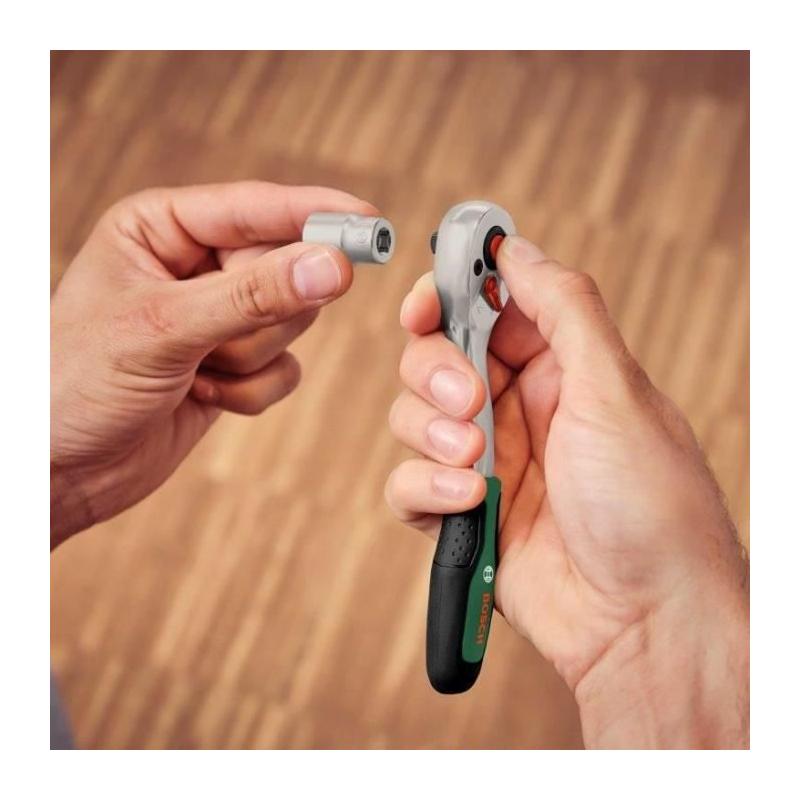 Ensemble Bosch 57 cliquets pour divers bricolages - Coffret de transport