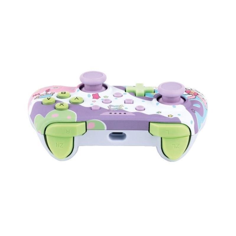 Manette filaire Hello Kitty pour Nintendo Switch, Switch OLED et PC - Vibration - Violet/rose