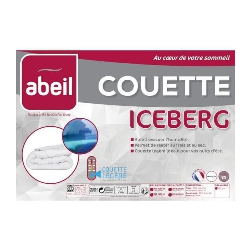 Légère et fraîche : Couette ICEBERG 200x200cm