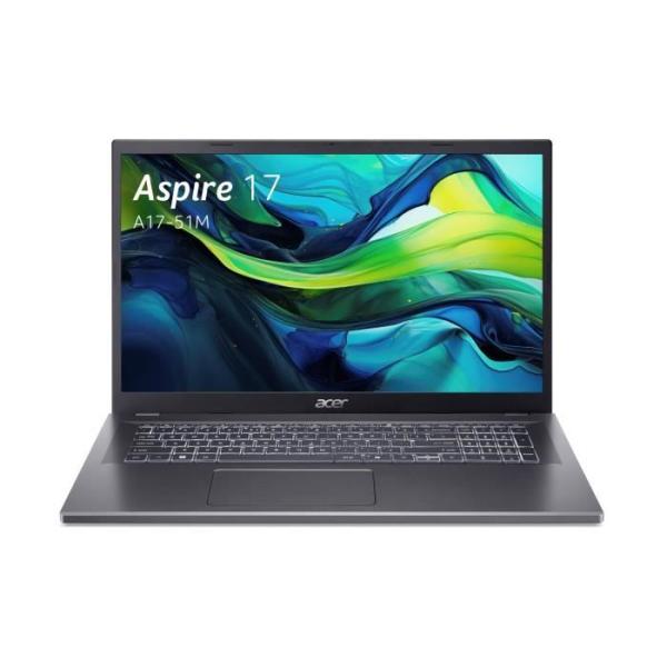 PC Portable ACER Aspire A17-51M-57K1 - Windows 11 - 17,3'' FHD IPS - Intel Core i5-1334U - RAM 16Go -512Go SSD -UHD Graphics -AZ