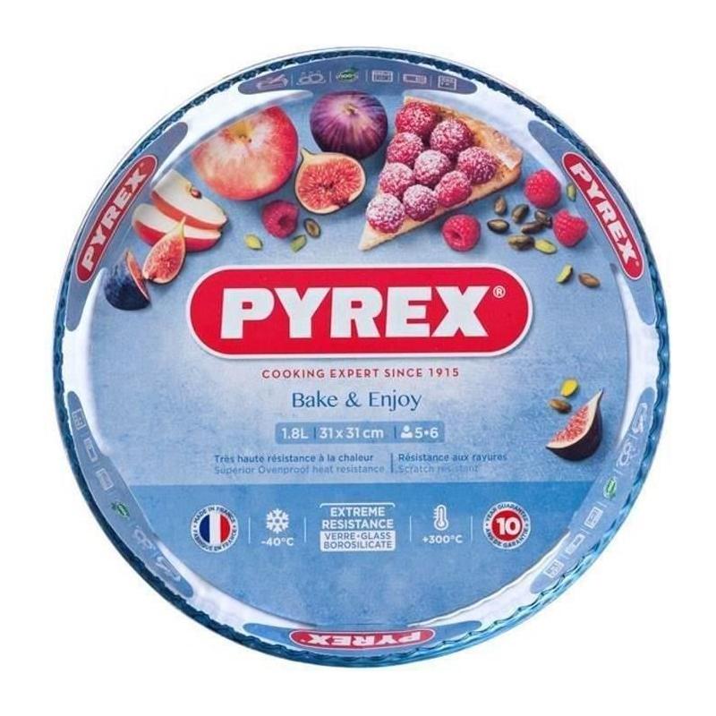 Moule à tarte Pyrex en verre borosilicate 31 cm