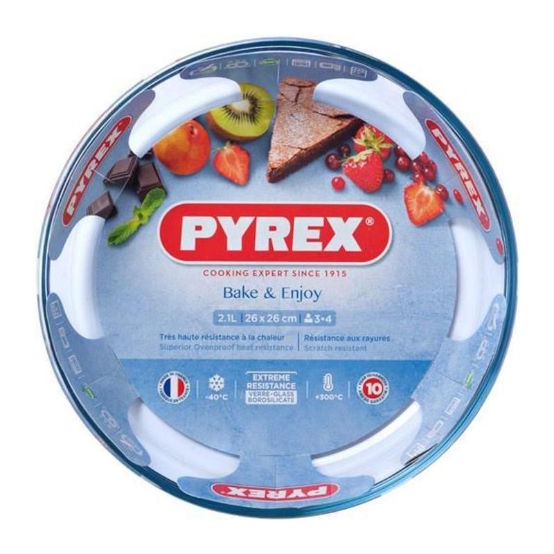 Moule à manqué Pyrex 26 cm en verre borosilicate
