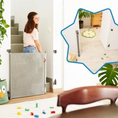 Barrière rétractable BADABULLE SAFE & ROLL pour la sécurité de bébé