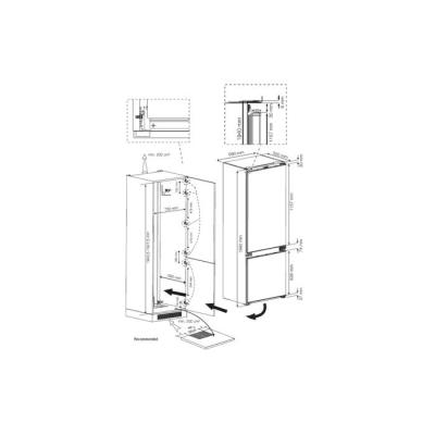 Réfrigérateur encastrable BEKO 2 portes 400L - Froid ventilé