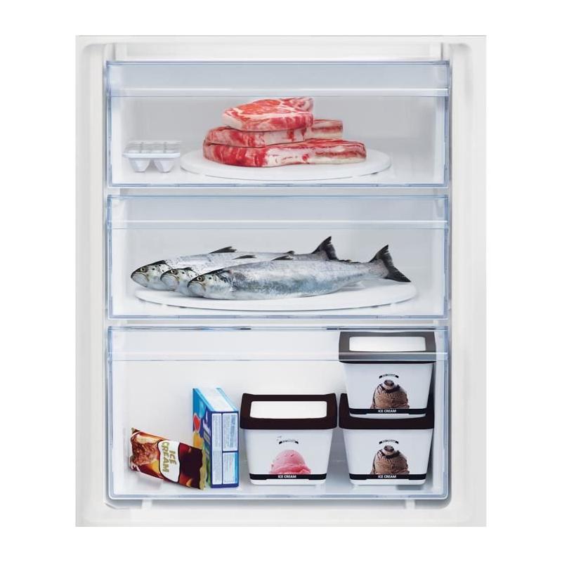 Réfrigérateur combiné intégrable BEKO - Classe E - 271 L - Blanc