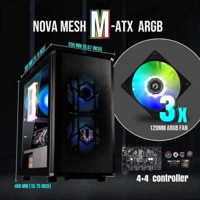 Boitier PC Bitfenix Nova Mesh SE M-ATX ARGB - Compact et Lumineux
