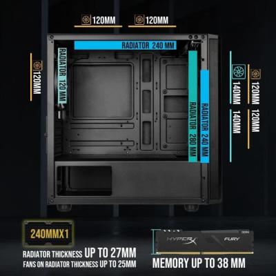 Boitier PC Bitfenix Nova Mesh SE M-ATX ARGB - Compact et Lumineux