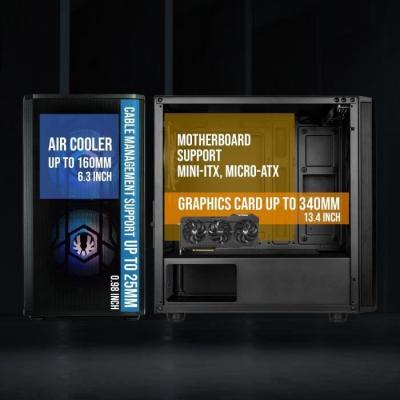 Boitier PC Bitfenix Nova Mesh SE M-ATX ARGB - Compact et Lumineux