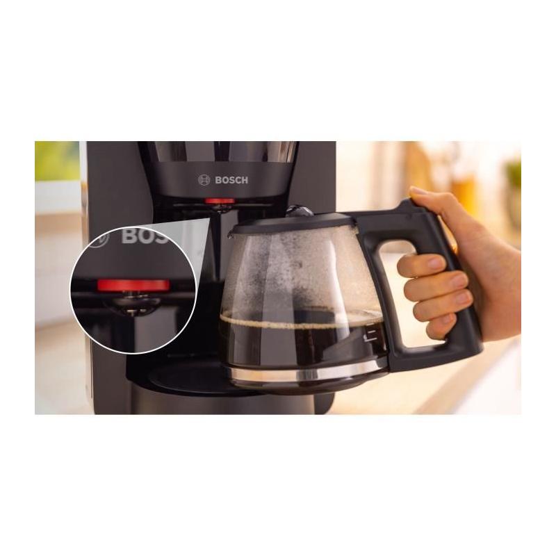 Cafetière Filtre Bosch TKA2M113 MyMoment Noire 1,25L - Anti-gouttes