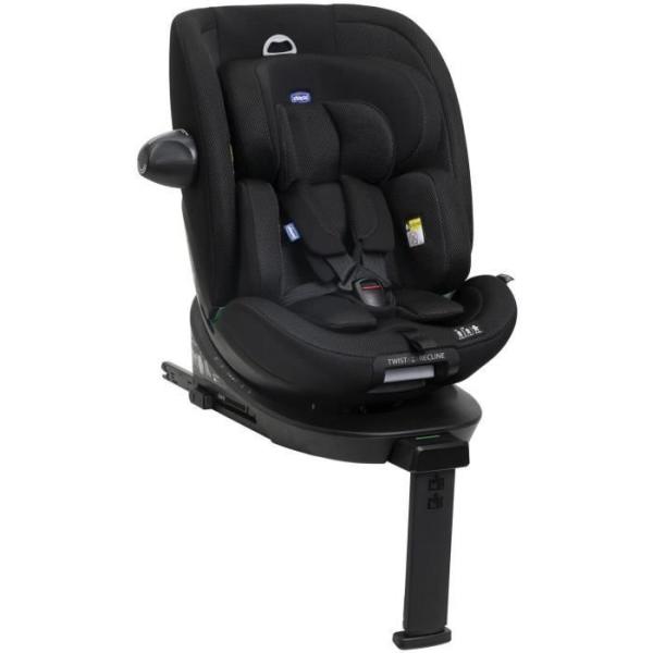 Siege-auto - CHICCO - EVERONE - Groupe 0/1/2/3 - I-Size - Pivotant - Inclinable - Réducteur - Noir