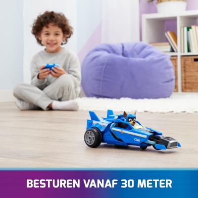 PAW Patrol - Pat Patrouille - Véhicule RC Chase - Voiture Télécommandée Chase - Figurine À Collectionner - Pat Patrouille Jouet
