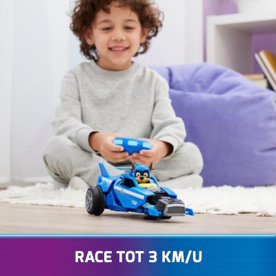 PAW Patrol - Pat Patrouille - Véhicule RC Chase - Voiture Télécommandée Chase - Figurine À Collectionner - Pat Patrouille Jouet