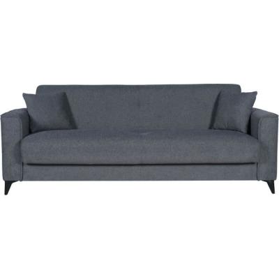 Canapé convertible 3 places BERGAMO gris foncé - Design pratique
