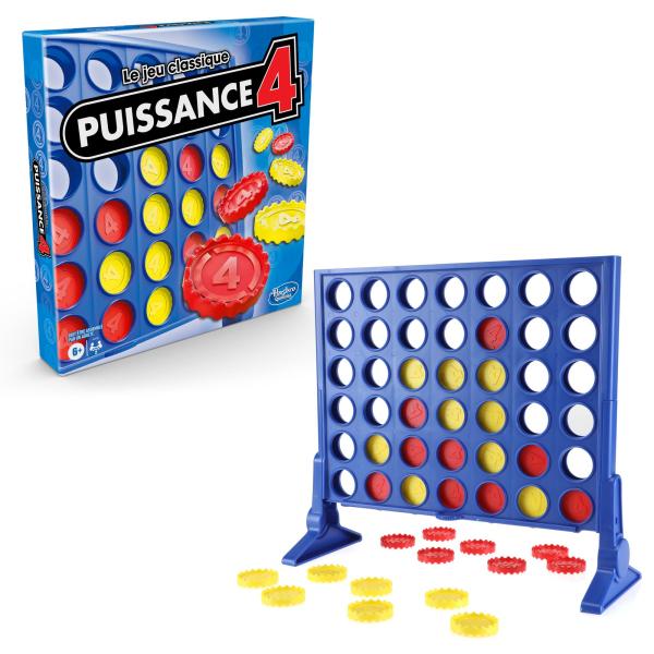 Puissance 4, Le jeu classique, Jeu de société de stratégie, 2 joueurs, des 6 ans, Hasbro Gaming