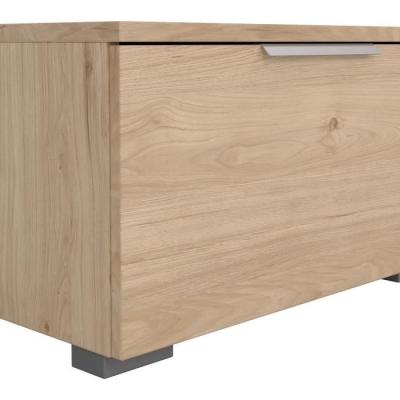 Meuble TV MATCH Beige effet bois mat - Design moderne