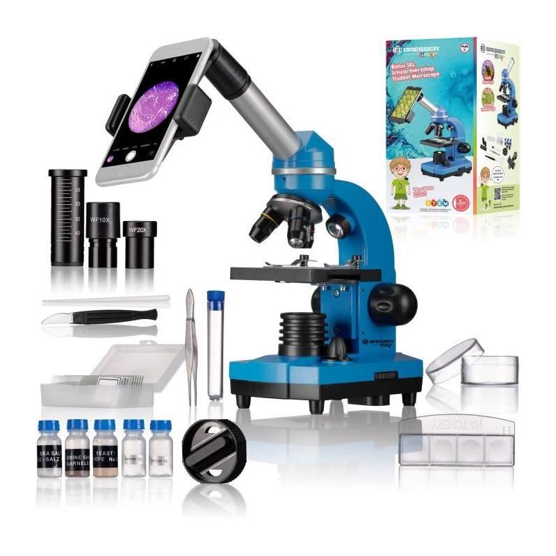Microscope étudiant BIOLUX SEL - BRESSER JUNIOR - Kit d'expérimentation