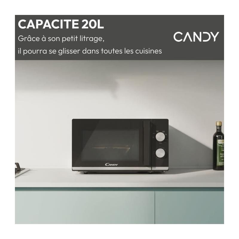 Micro-ondes Gril CANDY Moderna 20L 700W - UI mécanique 6 niveaux de puissance