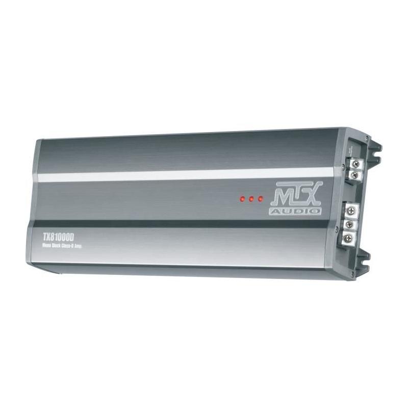 Ampli voiture MTX TX81000D 1x1000W RMS @2O - Contrôle à distance - Filtres ajustables