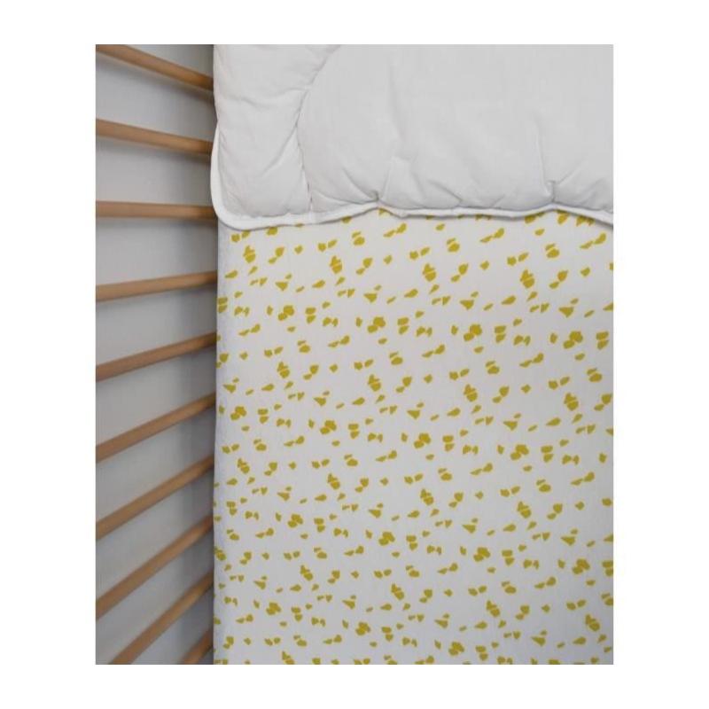 Drap housse jersey DOMIVA Savane 60x120 cm en coton extensible