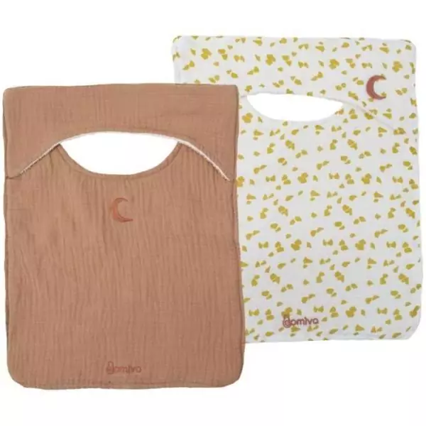 Lot de 2 bavoirs 3/24 mois savane Naturel 3 - 24 mois