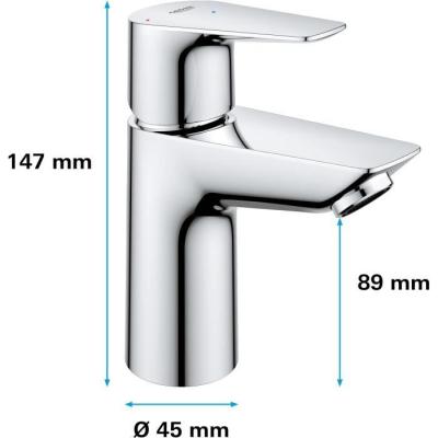 Mitigeur lavabo salle de bains GROHE - Chromé - Economie d'eau