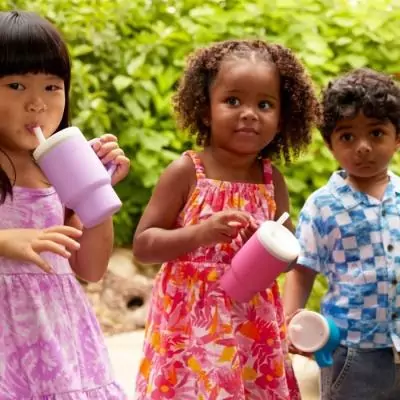 Tasse à bec INFANTINO en silicone - Mauve lila